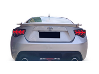 LED Tail Lights with Sequential Indicators for Toyota 86  Subaru BRZ - Arrow Style - Smoked Black Lens (2012 - 2021 Models) - Spoilers And Bodykits Australia