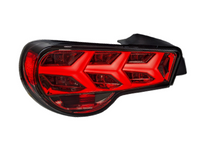 LED Tail Lights with Sequential Indicators for Toyota 86  Subaru BRZ - Arrow Style - Smoked Black Lens (2012 - 2021 Models) - Spoilers And Bodykits Australia