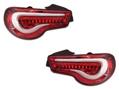 LED Tail Lights with Sequential Indicators for Toyota 86  Subaru BRZ - ClearRed (2012 - 2019 Models) - Spoilers And Bodykits Australia
