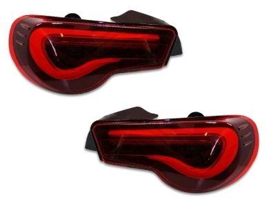 LED Tail Lights with Sequential Indicators for Toyota 86  Subaru BRZ - Smoked Red Lens (2012 - 2019 Models) - Spoilers And Bodykits Australia