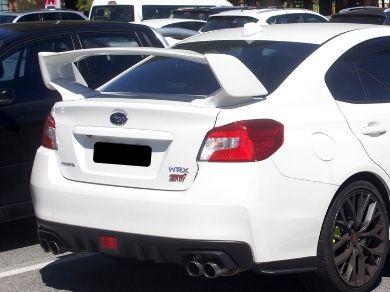 Rear Boot Spoiler Wing for Subaru Impreza WRX STI Sedan - STI Style - Painted White Pearl (2014 - 2020 Models) - Spoilers And Bodykits Australia