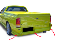 Rear Bumper Bar 3-Piece for BA Ford Falcon Ute - XR Style - Spoilers And Bodykits Australia