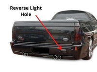 Rear Bumper Bar for AU  BA  BF Ford Falcon Ute for DUAL Exhaust - Pursuit Style - Spoilers And Bodykits Australia