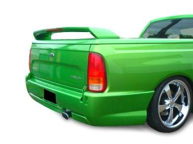 Rear Bumper Bar for AU  BA  BF Ford Falcon Ute for SINGLE Exhaust - Pursuit Style - Spoilers And Bodykits Australia