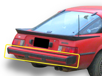 Rear Bumper Bar for Mazda RX7 Series 1 - Spoilers And Bodykits Australia