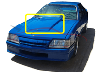 Bonnet Scoop for VB / VC / VH / VK Holden Commodore Reverse Cowl - VH SS Group 3 Style - Spoilers and Bodykits Australia