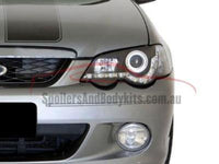 DRL Head Lights for BA / BF XR6 / XR8 Ford Falcon - Black - Spoilers and Bodykits Australia