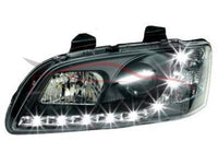 DRL Head Lights for VE Holden Commodore Series 1 - Black - Spoilers and Bodykits Australia