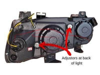 DRL Head Lights for VE Holden Commodore Series 1 with LED Strip - Black (2006 - 2010 Models) - Spoilers and Bodykits Australia