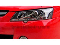 DRL LED Projector Head Lights for VY Holden Commodore - Black (2002 - 2004 Models) - Spoilers and Bodykits Australia