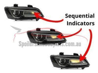 DRL LED Head Lights for VE Holden Commodore with Sequential Indicators (Series 1 & 2) - Spoilers and Bodykits Australia