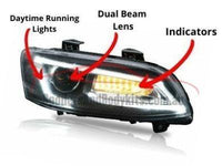 DRL LED Head Lights for VE Holden Commodore with Sequential Indicators (Series 1 & 2) - Spoilers and Bodykits Australia