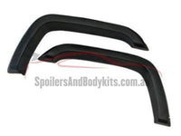 Flares for 79 Series Toyota Landcruiser - Black Chunky Style - Set of 2 for Front Wheels (2007 - 2019 Models) - Spoilers and Bodykits Australia