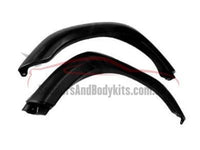 Flares for 80 Series Toyota Landcruiser with Smooth Surface (No Bolts) - Matt Black - Set of 4 - Chunky Style (1990 - 1998 Models) - Spoilers and Bodykits Australia