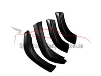 Flares for 80 Series Toyota Landcruiser with Smooth Surface (No Bolts) - Matt Black - Set of 4 - Chunky Style (1990 - 1998 Models) - Spoilers and Bodykits Australia