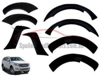 Flares for Ford Everest - Matt Black - Set of 4 - Chunky Style (2015 - 2019 Models) - Spoilers and Bodykits Australia