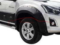 Flares for Isuzu DMAX - Matt Black Chunky Style - Set of 4 (2012 - 2018 Models) - Spoilers and Bodykits Australia