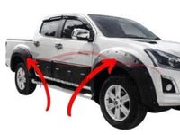 Flares for Isuzu DMAX - Matt Black Chunky Style - Set of 4 (2012 - 2018 Models) - Spoilers and Bodykits Australia