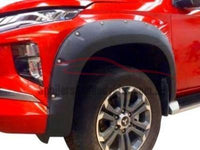 Flares for Mitsubishi Triton MR - Black Chunky Style - Set of 4 (2019+ Models) - Spoilers and Bodykits Australia