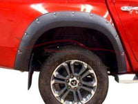 Flares for Mitsubishi Triton MR - Black Chunky Style - Set of 4 (2019+ Models) - Spoilers and Bodykits Australia