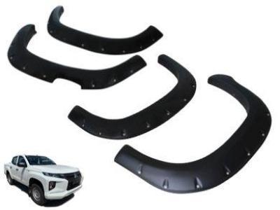 Flares for Mitsubishi Triton MR - Black Chunky Style - Set of 4 (2019+ Models) - Spoilers and Bodykits Australia