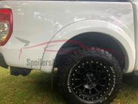 Flares for PX 1 Ford Ranger - White (Set of 4) (2011 - 2015 Models) - Spoilers and Bodykits Australia