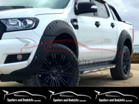 Flares for PX 1 & PX 2 Ford Ranger - Poly Propylene Matt Black Smooth Finish (Set of 4) - Spoilers and Bodykits Australia