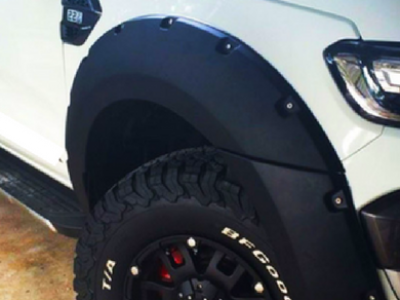 Flares for PX 2 Ford Ranger - ABS Smooth Finish - Gloss Black (Set of 4) - Spoilers and Bodykits Australia