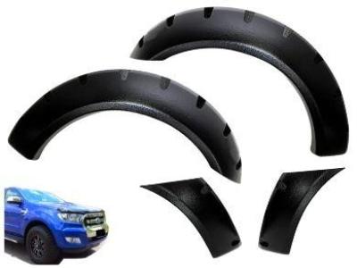 Flares for PX1 / PX2 Ford Ranger - Set of 2 for Front Wheel Arches - Wrinkle Finish - Chunky Style (2012 - 2018 Models) - Spoilers and Bodykits Australia