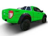 Flares for PX1 / PX2 Ford Ranger - Set of 4 for Front & Rear Wheel Arches - Wrinkle Finish - Chunky Style (2012 - 2018 Models) - Spoilers and Bodykits Australia