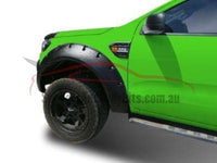 Flares for PX1 / PX2 Ford Ranger - Set of 4 for Front & Rear Wheel Arches - Wrinkle Finish - Chunky Style (2012 - 2018 Models) - Spoilers and Bodykits Australia