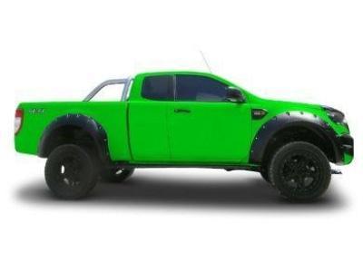 Flares for PX1 / PX2 Ford Ranger - Set of 4 for Front & Rear Wheel Arches - Wrinkle Finish - Chunky Style (2012 - 2018 Models) - Spoilers and Bodykits Australia