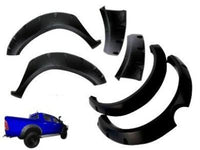 Flares for Toyota Hilux - Set of 4 for Front & Rear Wheel Arches - Wrinkle Finish - Chunky Style (2011 - 2015 Models) - Spoilers and Bodykits Australia