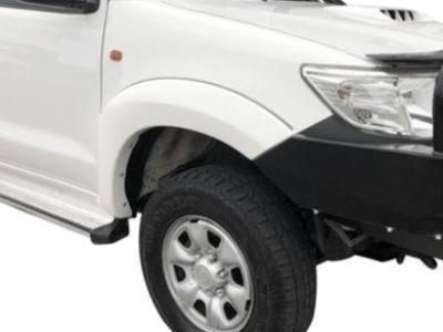 Flares for Toyota Hilux - White - Set of 2 for Front Wheels (2 Pieces) (08/2011 - 2015 Models) - Spoilers and Bodykits Australia