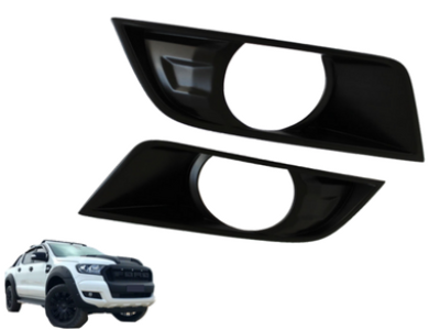 Fog Light Covers for PX 2 Ford Ranger - Black (2015 - 2018) - Spoilers and Bodykits Australia