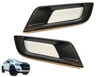Fog Light Covers for PX 2 Ford Ranger - WILDTRAK ONLY - Carbon Fibre Finish (2015 - 2018) - Spoilers and Bodykits Australia