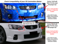 Front Grill for VE Holden Commodore - Sports Style (Series 2 Only) - Spoilers and Bodykits Australia