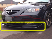 Front Lip for Mazda 3 MPS BK (2006 - 2008 Models) - Spoilers and Bodykits Australia