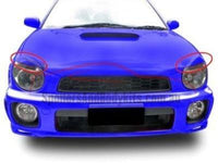Head Light Eyebrows / Eyelids for Subaru WRX / Impreza / STI (2000 - 2002 Models) - Spoilers and Bodykits Australia