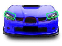 Head Light Eyebrows / Eyelids for Subaru WRX / Impreza / STI (2006 - 2007 Models) - Spoilers and Bodykits Australia