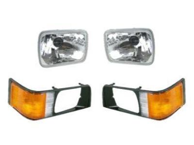Head Lights & Corner / Indicator Lights with Black Rim Surrounds for Mitsubishi Express L300 SF - SJ (10/1986 - 04/2000 Models) - Spoilers and Bodykits Australia