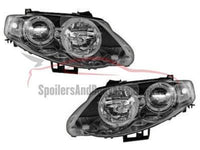 Head Lights for FG Ford Falcon Mark 1 XR6 / XR8 Angel Eye HALO Style - Black (02/2008 - 08/2011 Models) - Spoilers and Bodykits Australia