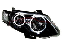 Head Lights for FG Ford Falcon Mark 1 XR6 / XR8 Angel Eye HALO Style - Black (02/2008 - 08/2011 Models) - Spoilers and Bodykits Australia
