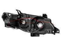 Head Lights for FG Ford Falcon Mark 1 XR6 / XR8 Angel Eye HALO Style - Black (02/2008 - 08/2011 Models) - Spoilers and Bodykits Australia