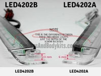 LED Brake Light for Rear Spoiler - 420mm (10mm Mounting Height) (Clear & Red Available) - Spoilers and Bodykits Australia