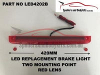 LED Brake Light for Rear Spoiler - 420mm (10mm Mounting Height) (Clear & Red Available) - Spoilers and Bodykits Australia