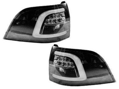 LED Tail Lights for VE / VF Holden Commodore Wagon - Black with White Bar (2008 - 2015 Models) - Spoilers and Bodykits Australia