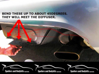 Rear Bumper Bar Diffuser for FG Ford Falcon Sedan - Spoilers and Bodykits Australia