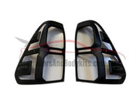 Rear Tail Light Covers for Toyota Hilux SR5 - Black (8/2015 - 6/2018 Models) - Spoilers and Bodykits Australia