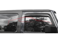 Weather Shields for Jeep Wrangler JK 2 Door (2007 - 2019 Models) - Spoilers and Bodykits Australia